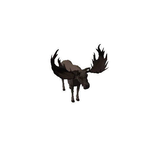 LowPoly_Moose_bull_3