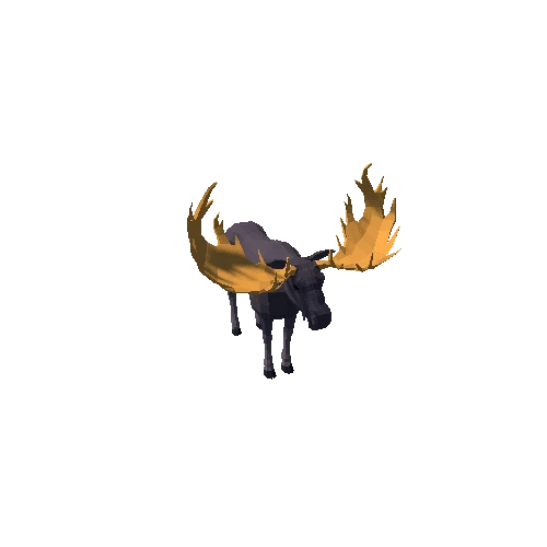 LowPoly_Moose_bull_4