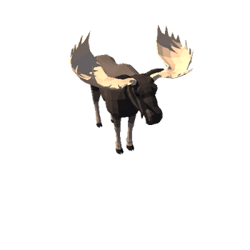 LowPoly_Moose_bull_6