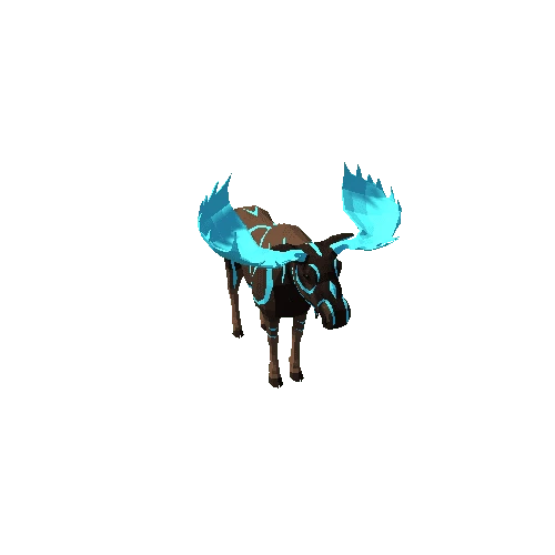 LowPoly_Moose_bull_9