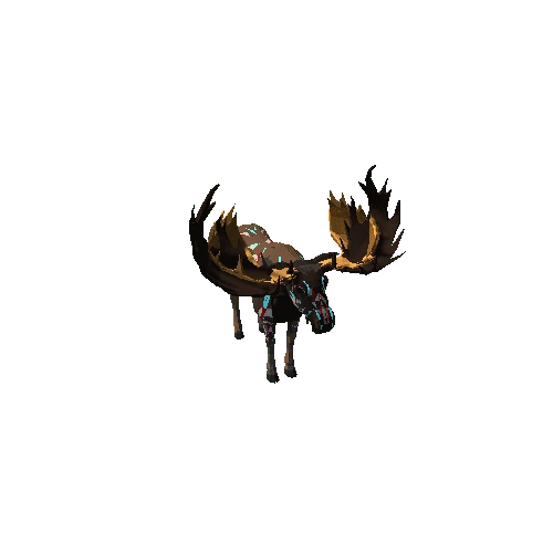 LowPoly_Moose_bull_All