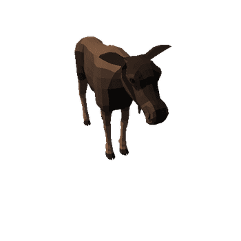 LowPoly_Moose_cow_1