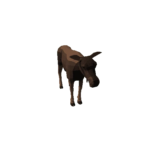 LowPoly_Moose_cow_1