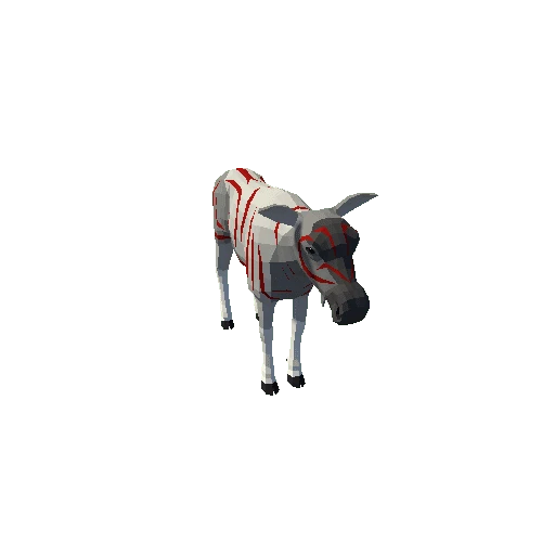 LowPoly_Moose_cow_10