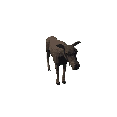 LowPoly_Moose_cow_3