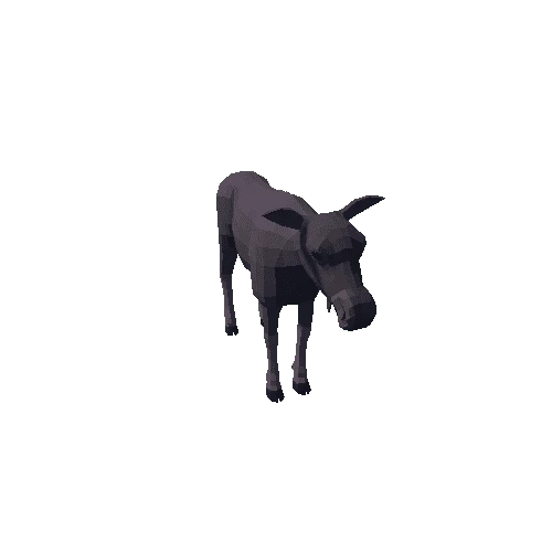 LowPoly_Moose_cow_4