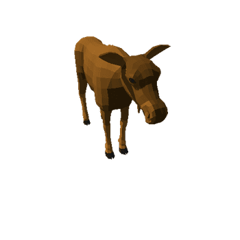 LowPoly_Moose_cow_8