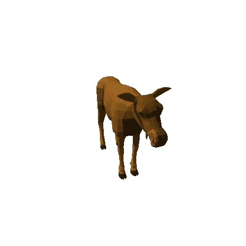 LowPoly_Moose_cow_8