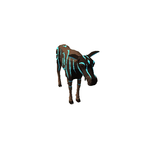 LowPoly_Moose_cow_9