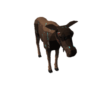 LowPoly_Moose_cow_All