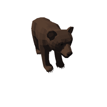 LowPoly_Bear_cub_01