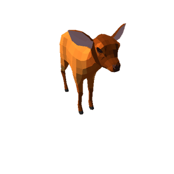 LowPoly_Deer_Calf_10