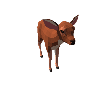 LowPoly_Deer_Calf_4