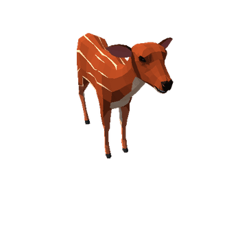 LowPoly_Deer_doe_2