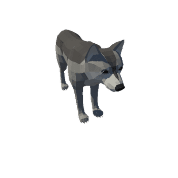 LowPoly_Wolf_2