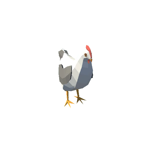 LowPoly_Hen_2