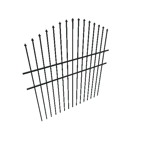 Fence_2_5m_Curved_Pillar_Black