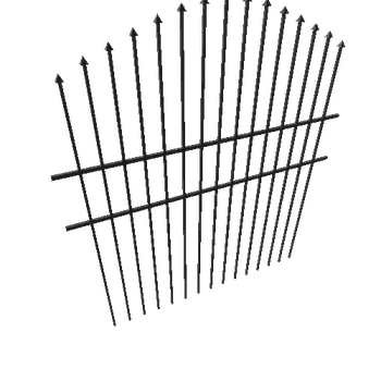 Fence_2_5m_Curved_Pillar_Black_1