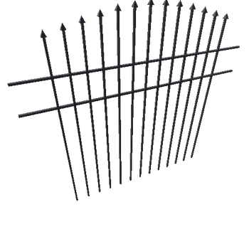 Fence_2m_Curved_Column_Black_1