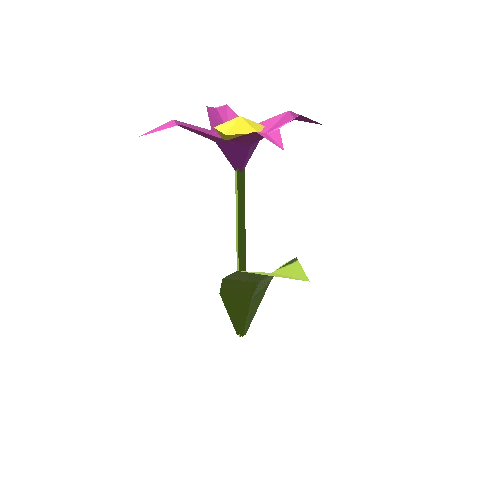 Flower_01_w_Leaf_Violet