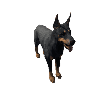 Doberman_LowPoly