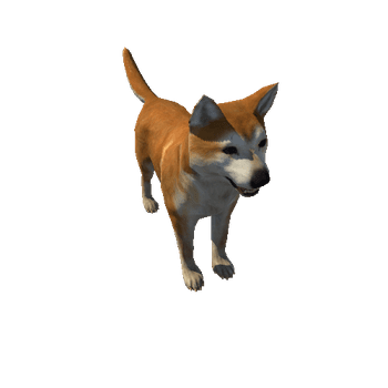 Akita_LowPoly