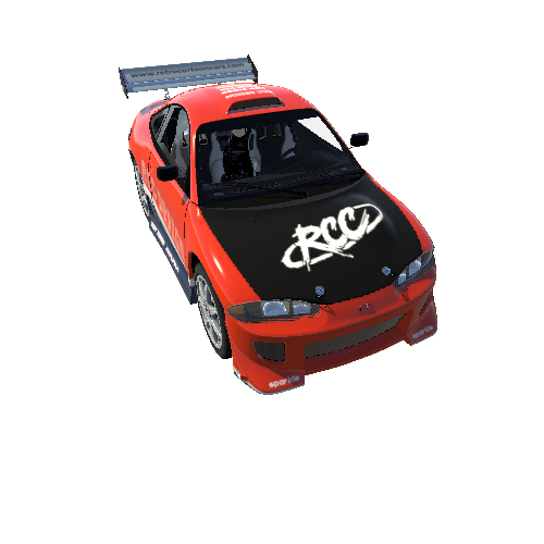 GSX_RED Cartoon Street Race Car