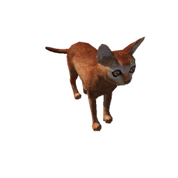 Abyssinian_Cat_LowPoly