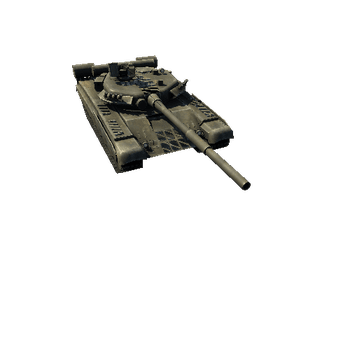 T_80 Russian Military Vehicles Low Poly game ready pack