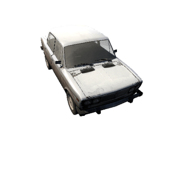 VAZ_2106 Russian Military Vehicles Low Poly game ready pack