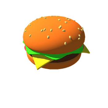 CHEESEBURGER Fast Food Pack - High Poly and Low Poly