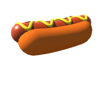 HOTDOG_LOWPOLY Fast Food Pack - High Poly and Low Poly