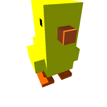 Сhick_1 Low Poly Voxel Characters