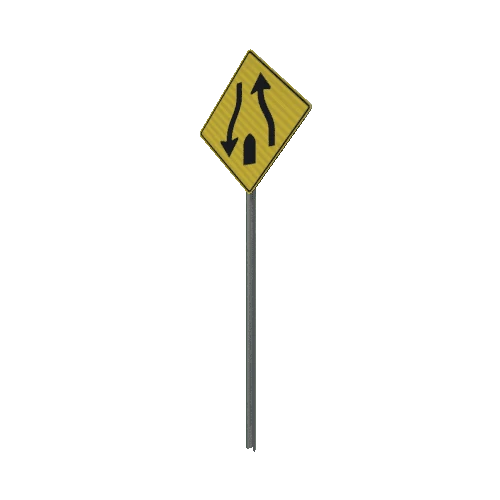 Sign.DividedHighwayEnds