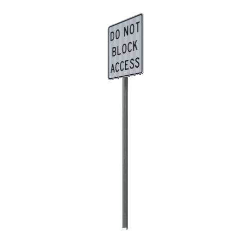 Sign.DoNotBlockAcces