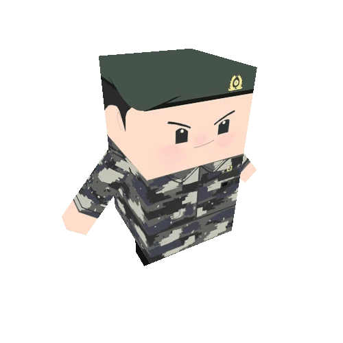 Cubeman_Soldier