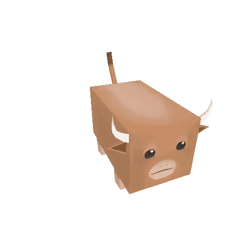 Cube-Animal-Cow