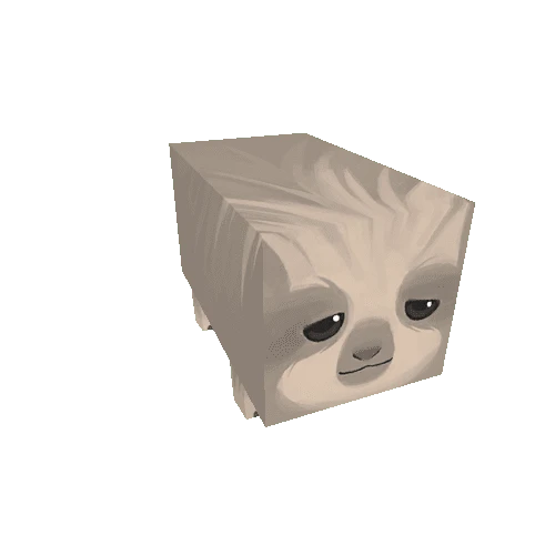 Cube-Animal-Sloth