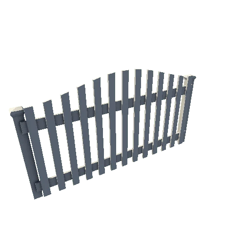 FENCE_SquarePicket_Curved_Closed