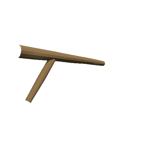 Low_Poly_WW2_fence_barbed_post_single