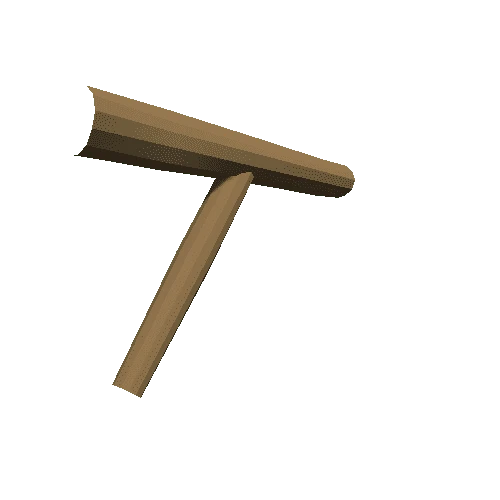 Low_Poly_WW2_fence_barbed_post_single_short