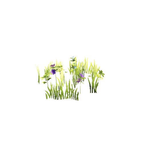 Grass_PurpleFlowers_Mesh