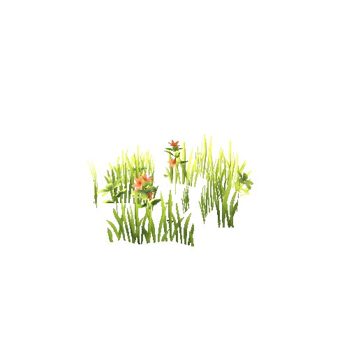 Grass_RedFlowers_Mesh