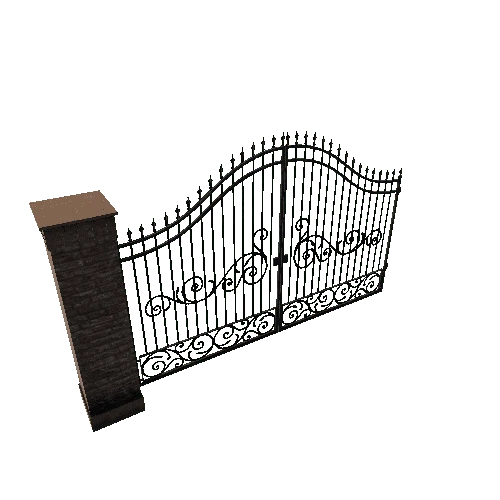 Fence_Iron_Rail_ornamental_Gate
