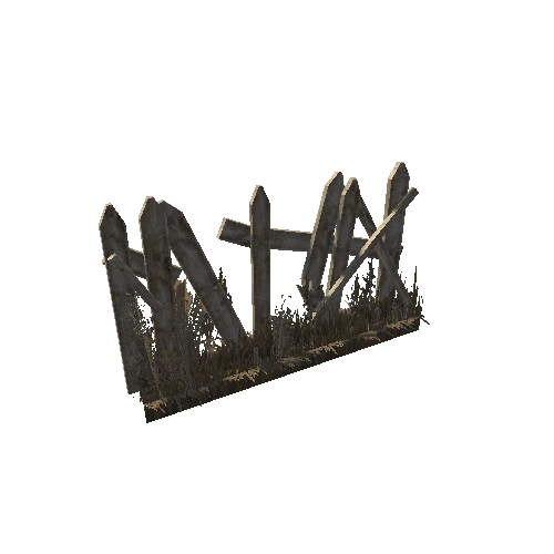 Fence_wood_old_broken_weed_D