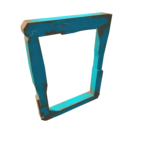 Door_Wood_Frame_Blue