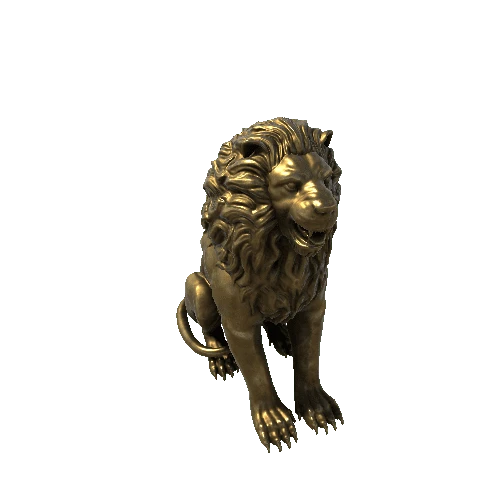 Old_Brass_Statue_of_a_lion_1_4