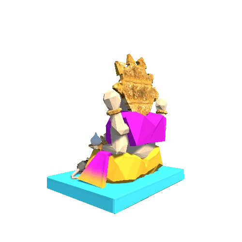 Ganapati_Low_poly_With_colour_3