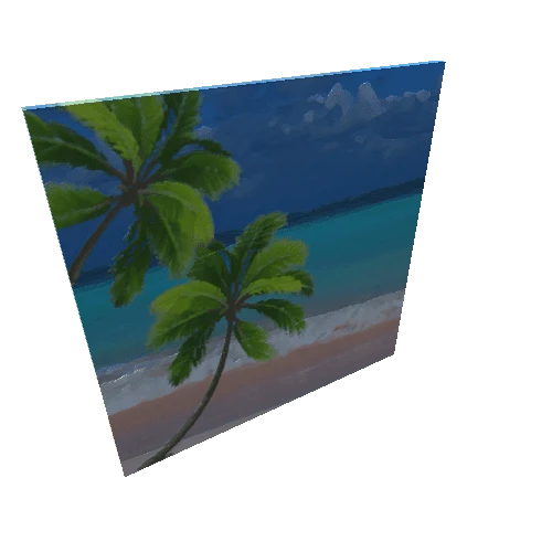 PaintingSquare-BeachandPalmTrees