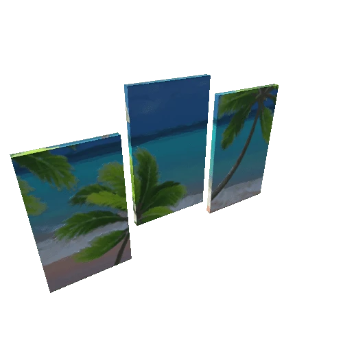 Paintings3Staggered-BeachandPalmTrees